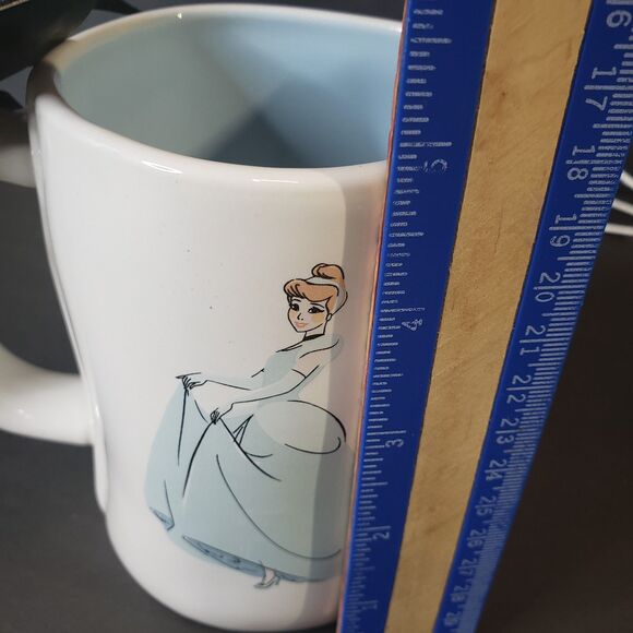 NEW Rae Dunn Disney Collectible Cinderella Double Sided Stoneware Mug - Picture 5 of 7